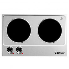 Load image into Gallery viewer, 1800W Stainless Steel Infrared Cooktop w/Non-slipping Feet & Adjustable Temp