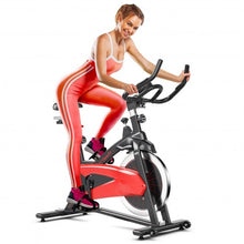 Load image into Gallery viewer, Magnetic Exercise Bike Fitness Cycling Bike with 35Lbs Flywheel for Home and Gym-Black & Red