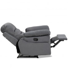Load image into Gallery viewer, Manual Reclining Single Sofa with Footrest-Gray