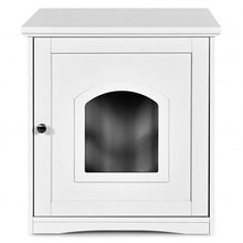 Load image into Gallery viewer, Side Table Nightstand Decorative Cat House-White