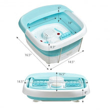 Load image into Gallery viewer, Foot Spa Bath Motorized Massager with Heat Red Light-Green
