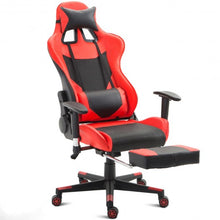 Load image into Gallery viewer, Ergonomic High Back Racing Gaming Chair w/ Lumbar Support & Footrest-Red
