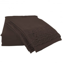 Load image into Gallery viewer, Full Size 4 Pieces Bed Sheet Set-Chocolate
