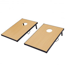 Load image into Gallery viewer, 35" Foldable Wooden Bean Bag Toss Cornhole Game Set