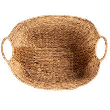 Load image into Gallery viewer, Large Woven Wicker Pattern Storage Handle Basket