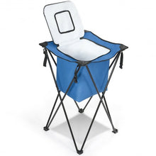 Load image into Gallery viewer, Portable Tub Cooler with Folding Stand and Carry Bag-Blue