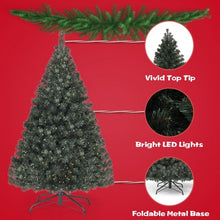 Load image into Gallery viewer, 4.5 Feet PVC Pre-lit Artificial Hinged Christmas Tree