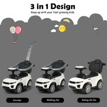Load image into Gallery viewer, Honey Joy 3 in 1 Ride on Push Car Toddler Stroller Sliding Car with Music-White