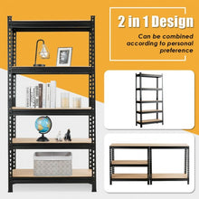 Load image into Gallery viewer, 5-Tier Steel Shelving Unit Storage Shelves Heavy Duty Storage Rack