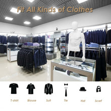 Load image into Gallery viewer, Plastic Half Body Head Turn Male Mannequin with Base