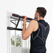 Load image into Gallery viewer, Foldable Pull Up Bar Doorway Chin Up Bar with Foam Grip for Home Gym