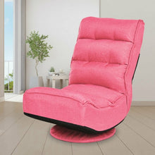Load image into Gallery viewer, 5-Position Folding Floor Gaming Chair-Pink