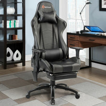 Load image into Gallery viewer, Ergonomic High Back PU Leather Massage Gaming Chair-Gray
