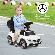 Load image into Gallery viewer, 3-in-1 Mercedes Benz Ride-on Toddler Sliding Car-White