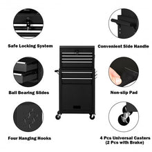 Load image into Gallery viewer, Rolling Cabinet Storage Chest Box Garage Toolbox-Black