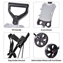 Load image into Gallery viewer, Folding 2 Wheels Push Pull Golf Cart Trolley with Scoreboard