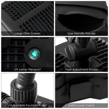 Load image into Gallery viewer, All-in One 660 GPH Pond Filter 9W UV Sterilizer with Pump Fountain Kits