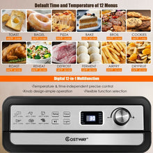 Load image into Gallery viewer, 12-in-1 23 QT Digital Toaster Air Fryer Oven Rotisserie with 9 Accessories