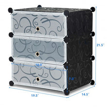 Load image into Gallery viewer, DIY 3 Cube 6 Pair Space Saving Portable Shoe Storage Cabinet