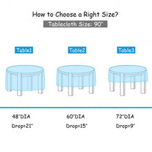 Load image into Gallery viewer, 2 Pcs Stain Resistant and Wrinkle Resistant Table Cloth-Blue