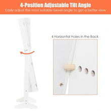 Load image into Gallery viewer, Jewelry Cabinet Stand Mirror Armoire with Large Storage Box-White