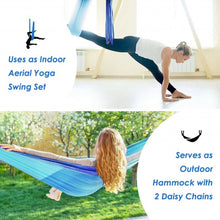 Load image into Gallery viewer, Swing Set Anti-Gravity Shaping Adjustable Yoga Belt-Blue