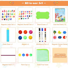 Load image into Gallery viewer, Kids Art Easel with Paper Roll Double-Sided Regulable Drawing Easel Plank