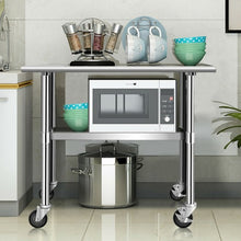 Load image into Gallery viewer, NSF Stainless Steel Commercial Kitchen Prep & Work Table