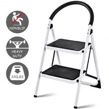 Load image into Gallery viewer, Folding Stool Heavy Duty Industrial Lightweight 2 Step Ladder