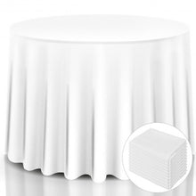 Load image into Gallery viewer, 10 pcs 90" Home Restaurant Polyester Round Tablecloth