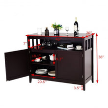 Load image into Gallery viewer, Modern Wooden Kitchen Storage Cabinet -Brown