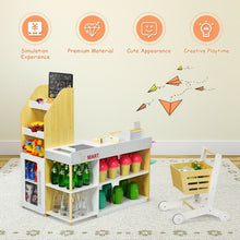 Load image into Gallery viewer, Grocery Store Playset Pretend Play Supermarket Shopping Set