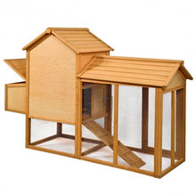 Load image into Gallery viewer, 80"L x 27.6"W x 52.4"H Deluxe Wooden Chicken Coop Hen House Poultry Cage Hutch