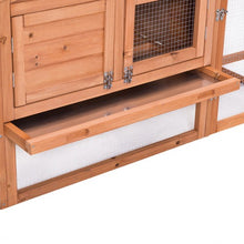Load image into Gallery viewer, Wooden Rabbit Chicken Coop Poultry Cage
