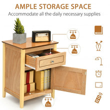 Load image into Gallery viewer, 2-Tier Accent Table with Spacious Tabletop-Natural