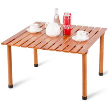 Load image into Gallery viewer, Folding Camping Outdoor Indoor Picnic Wood Roll up Table