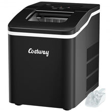 Load image into Gallery viewer, Portable Countertop Ice Maker Machine with Scoop-Black
