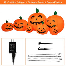 Load image into Gallery viewer, 7.5' Halloween Inflatable 7 Pumpkins Patch with LED Lights