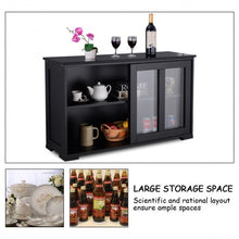 Load image into Gallery viewer, Kitchen Storage Cabinet with Glass Sliding Door