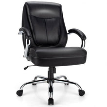 Load image into Gallery viewer, 500 Pounds Big and Tall High Back Adjustable Leather Office Chair Task Chair