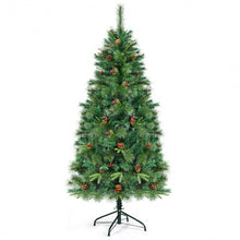 Load image into Gallery viewer, 6 ft Pre-lit Artificial Hinged Christmas Tree with LED Lights-6 ft