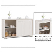 Load image into Gallery viewer, Kitchen Storage Cupboard Cabinet with Sliding Door-White