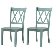 Load image into Gallery viewer, Set of 2 Cross Back Wood Dining Chair