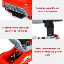 Load image into Gallery viewer, Kids Electric Ride On Car And Push Car Stroller -Red