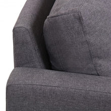 Load image into Gallery viewer, Upholstered Modern Fabric Love Seat Sofa-Gray