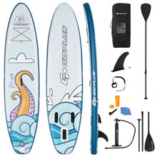 Load image into Gallery viewer, 10.5 ft Inflatable Stand Up Paddle Board Surfboard with Aluminum Paddle Pump-10.5 ft