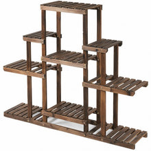 Load image into Gallery viewer, 6-Tier Flower Wood Stand Plant Display Rack Storage Shelf