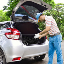 Load image into Gallery viewer, Folding 3 Wheels Golf Push Cart with Bag Scoreboard Adjustable Handle -Gray