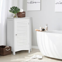 Load image into Gallery viewer, Corner Storage Cabinet Free Standing Bathroom Cabinet with Shutter Door