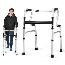 Load image into Gallery viewer, One-Button Folding Aluminum Walking Frame Walker